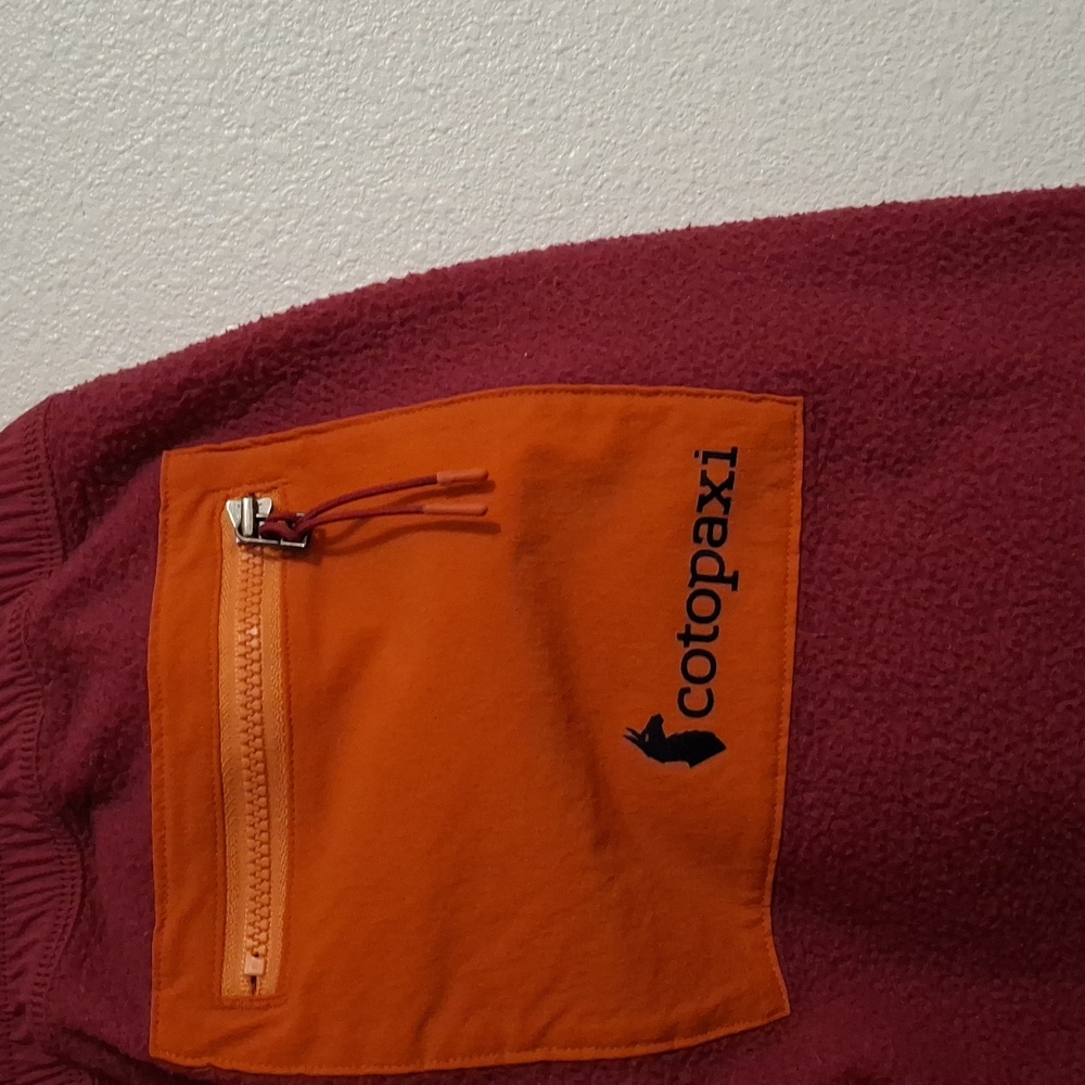 Cotopaxi Burgundy Jogger Pants Sweatpant Fleece Drawstring - Picture 6 of 6